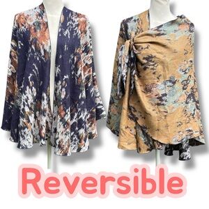 CASHMERE BUCKLE SLIDE WRAP Cape Reversible Shawl One Size